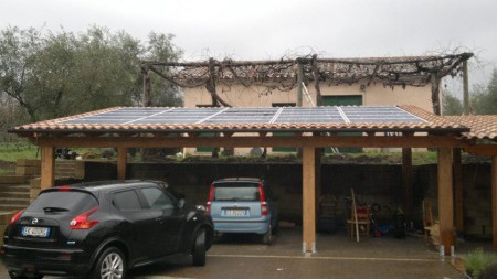 Impianto Fotovoltaico da 6 kWp su pensilina - Zagarolo (ROMA)